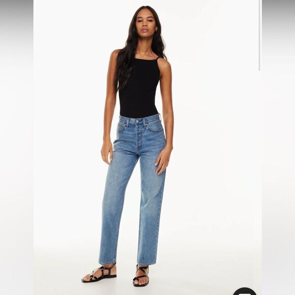 Aritzia Denim Forum The 90's Joni High Rise Loose - Picture 1 of 4